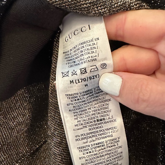 Gucci Women’s LAME GG Jacquard Polo Dress - Picture 11 of 11